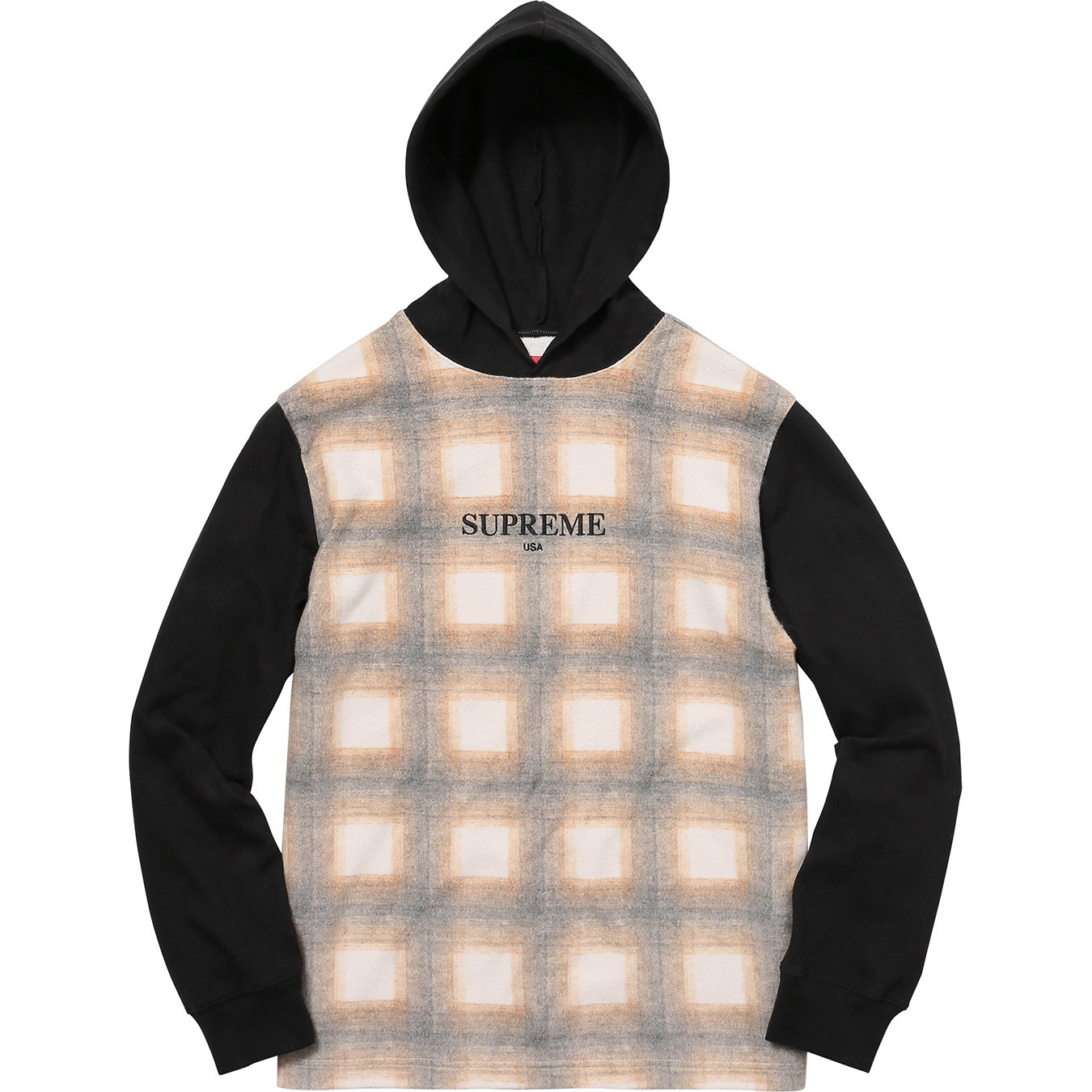 Shadow Plaid Hooded L/S Top view 7